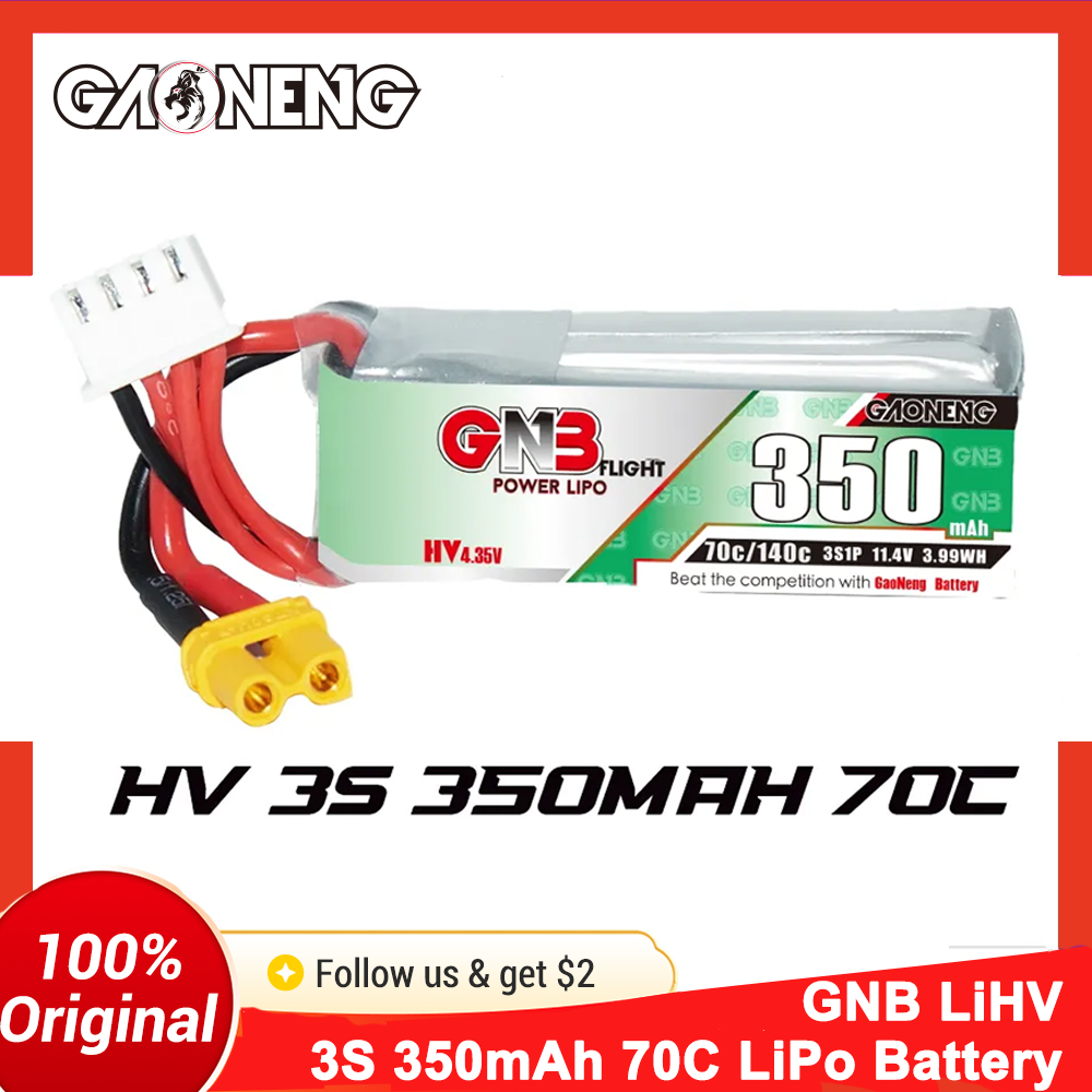 แบตเตอรี่ Gaoneng GNB 350mAh 3 - Walksnail Avatar Hd Goggles X บทวิจารณ์และราคา